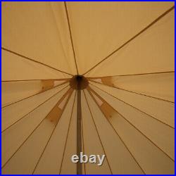 4 Season 6M Bell Tent Cotton Canvas Waterproof Safari Family Yurt 10 Person Camp