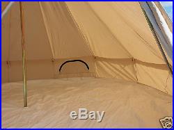 4m Bell Tent With Clipped In Ground Sheet. 100% Cotton by Bell Tent Boutique