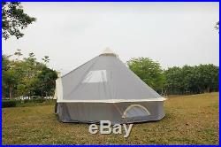4m Tent Pyramid round Bell Tent Grey Zipped In Ground Sheet watre proof Ex-Demo