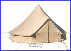 4m ZIG Bell Tent with Fireproof Stove Hole by Bell Tent Boutique