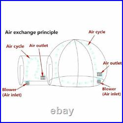 5M DIY Inflatable Bubble Tent Eco-friendly Home Luxury Dome Camping Air Blower