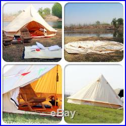 5M Large Camping Tent 8 Person+ Family Teepee Outdoor Waterproof Cotton Canvas
