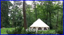 5M Premium Luxury Avalon Canvas Bell Tent withStove Jack, Bug mesh for All Season