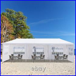 5Sided Iron PE Cloth Spiral Pipe Pergola 3x9m Outdoor Garden Shade Structure