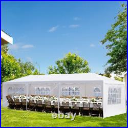 5Sided Iron PE Cloth Spiral Pipe Pergola 3x9m Outdoor Garden Shade Structure