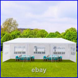 5Sided Iron PE Cloth Spiral Pipe Pergola 3x9m Outdoor Garden Shade Structure