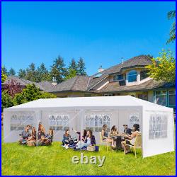 5Sided Iron PE Cloth Spiral Pipe Pergola 3x9m Outdoor Garden Shade Structure