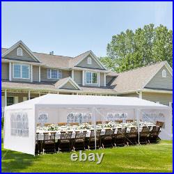 5Sided Iron PE Cloth Spiral Pipe Pergola 3x9m Outdoor Garden Shade Structure