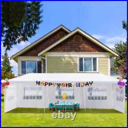 5Sided Iron PE Cloth Spiral Pipe Pergola 3x9m Outdoor Garden Shade Structure