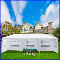 5Sided Iron PE Cloth Spiral Pipe Pergola 3x9m Outdoor Garden Shade Structure
