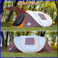 5-6 Person Family Camping Tent Instant Pop Up Large Waterproof Tent Sun Shelter