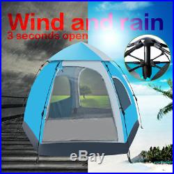 5-6 Person Waterproof Outdoor Tent 4 Season Hiking Folding Ultralight PopUp Tent