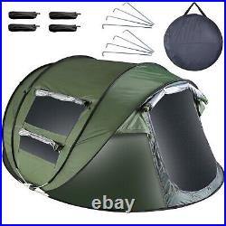 5-8 Person Waterproof Outdoor Instant Pop Up Camping Hiking Tent with 2 Doors