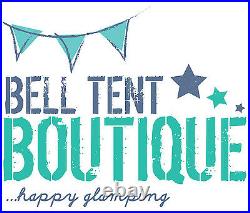 5m'Summer Fete' Striped Bell Tent -Zipped In Ground Sheet by Bell Tent Boutique