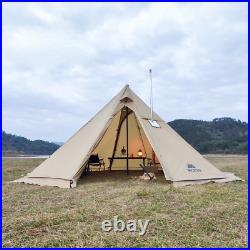 68Persons Lightweight Tipi Hot Tents with Stove Jack Standing Room Teepee Tent