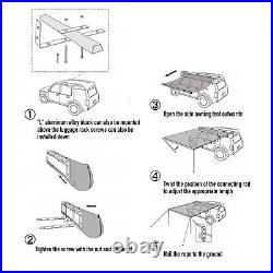 6.6 x 8.2ft Car Awning Rooftop Sun Shade Shelter Outdoor Camping Travel Hiking
