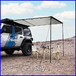 6.6ft x 8.2ft Car Awning Rooftop Tent Camping Travel Shelter Outdoor Sunshade