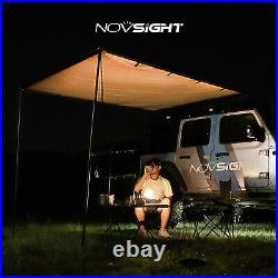 6.6ft x 8.2ft Car Awning Rooftop Tent Camping Travel Shelter Outdoor Sunshade