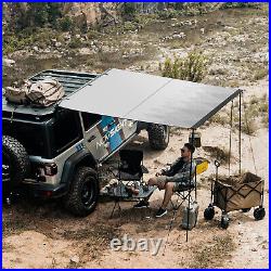 6.6x6.6ft Vehicle Awning Rooftop Pullout UPF50+ Side Awning for Jeep/SUV/Truck