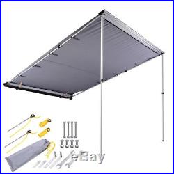 6.6x8.2ft Car Side Awning Rooftop Tent Sun Shade SUV Outdoor Camping Travel Grey