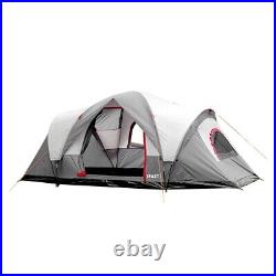 6-7 Person Camping Tents Outdoor Double Layers Waterproof Windproof Family Gray
