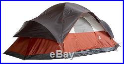 6-8 Person Red Canyon Tent Dome Hiking Camping Outdoor Instant Weathertec Cool