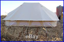 6 Metre Emperor Twin Cotton Canvas Bell Tent Waterproof Glamping Wall Tent Large