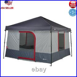 6-Person 10x10 ConnecTent Straight-Leg Canopy Hanging Tent With Four Windows New