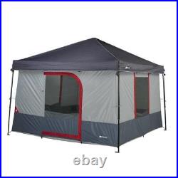 6-Person 10x10 ConnecTent Straight-Leg Canopy Hanging Tent With Four Windows New