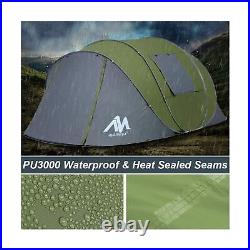 6 Person Easy Pop Up Tents for Camping AYAMAYA Double Layer Waterproof Inst