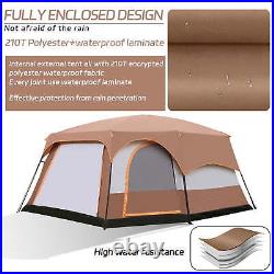 6 Person Family Camping Tents With Expandable Sunshade Foyer Waterproof Outdoor US