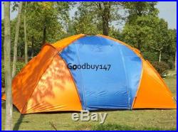 6 Person/Man Camp 2+1 Room Hiking Camping Tunnel Family Tent & Bag Waterproof