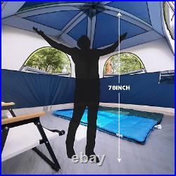 6-Person Waterproof Family Camping Tent with Easy Setup and Mesh Windows