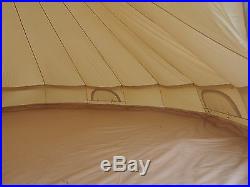 7.5m Bell Tent with Zipped in Ground Sheet 100% Cotton by Bell Tent Boutique