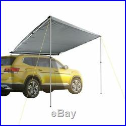 7.6x8.2ft Car Side Awning Rooftop Tent Sun Shade SUV Outdoor Camping Travel Grey