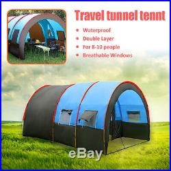 8-10 People Waterproof Portable Travel Camping Hiking Double Layer Outdoor Tent