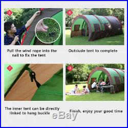 8-10 People Waterproof Portable Travel Camping Hiking Double Layer Outdoor Tent