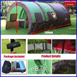 8-10 Person Instant Cabin Tent Family Camping Equipment Gear Sleeping Screen