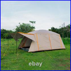 8-12 Person Camping Tent Large Capacity Portable Cabin Tent With 2 Room C4L5