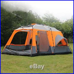 8-12 Person Double Layer Waterproof Party Family Camping Hiking Living Room Tent