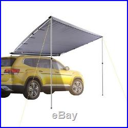 8.2x8.2ft Car Side Awning Rooftop Tent Sun Shade SUV Outdoor Camping Travel Grey