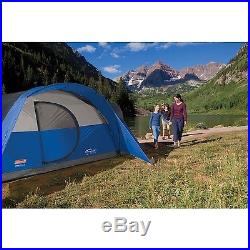 8 People Tent Blue Camping Outdoor Camp Person Room Family Waterproof Portable