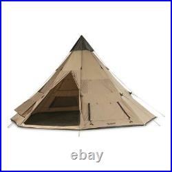 8 Person 18' x 18' Teepee Tent Camping Outdoors Hunting Water Weather Proof