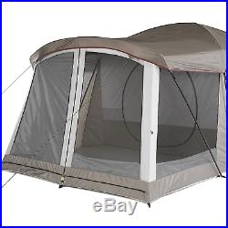 8 Person Camping Tent Large Waterproof Family Dome Tent Screen Room Porch New