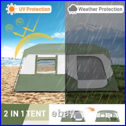 8 Person Family Camping Hiking Tent Folding 5-8 Person Setup in 60 Seconds