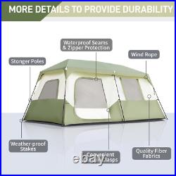 8 Person Family Camping Hiking Tent Folding 5-8 Person Setup in 60 Seconds