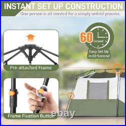 8 Person Family Camping Hiking Tent Folding 5-8 Person Setup in 60 Seconds
