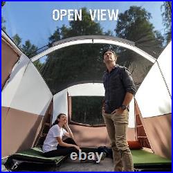 8 Person Family Camping Tent Screen Room Water Resistant Big Tunnel Tent Rainfly
