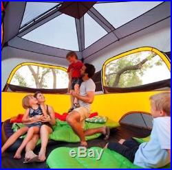 8 Person Instant Cabin Tent Family Camping Waterproof Outdoor Hiking Airbed