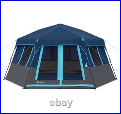 8-Person Instant Hexagon Tent Full Mesh Ceiling for Optimal Air Circulation